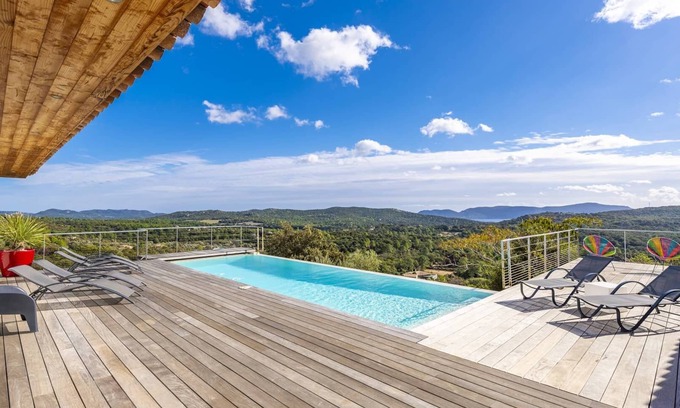 Porto-Vecchio Casa | NUEVA villa de 4 dormitorios con piscina climatizada VISTA AL MAR Y LA MONTAÑA