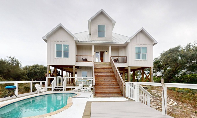 Surf Side Shores Casa | Newly-Built Coastal Oasis with Ocean Views, Deck, Central AC, & WiFi - Dogs OK
