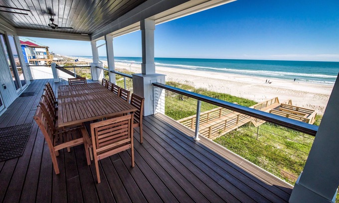 Topsail Beach Casa | NEWLY BUILT Ocean Front Oasis
