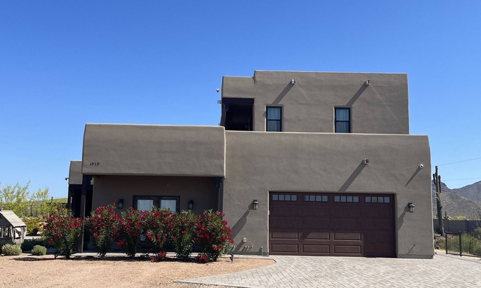 Mesa Casa | Newly built upper level casita with heated pool, Jacuzzi and state park views!