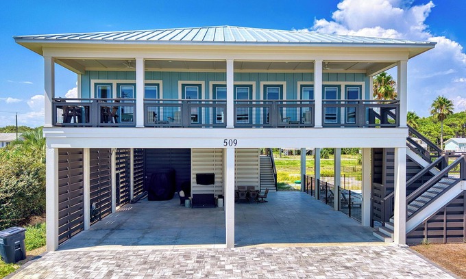 East End Casa | Newly Constructed, 1 min walk to St. George Island Beach, 4BR/BA, Private Pool