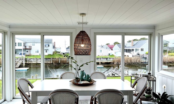 West Dennis Casa | Newly furnished, sunny waterfront house with dock and walking distance to beach!