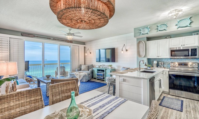 Miramar Beach Condominio | Newly Renovated! Gulf Front! Pier Park! 30A! West End! FREE Beach Service! NICE!