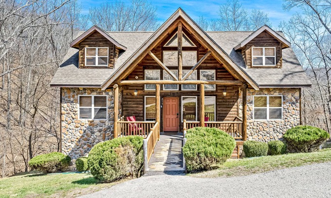 Indian Point Cabaña | Newly renovated home with fantastic game room, fireplace, pool & hot tub