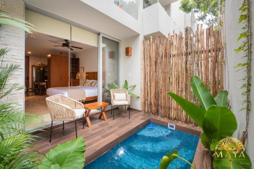 Zama Casa | NHOA 108A Lux 2BR Condo Plunge Pool in Aldea Zama
