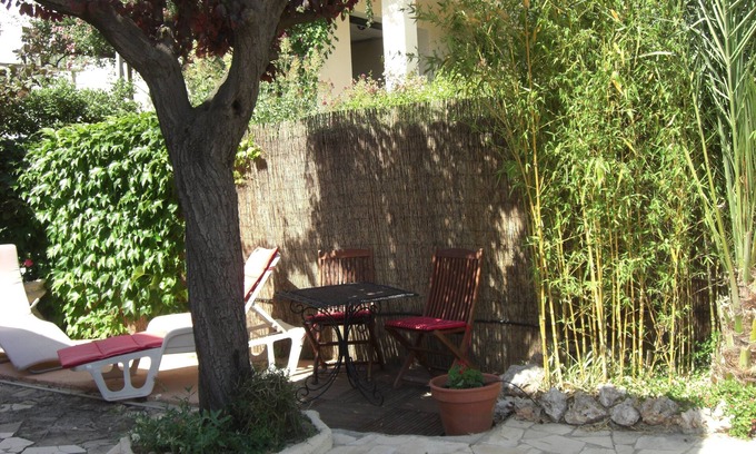 Estanove Apartamento | Bonito apartamento de 60 metros cuadrados con jardín y barbacoa en PAZ MONTPELLIER