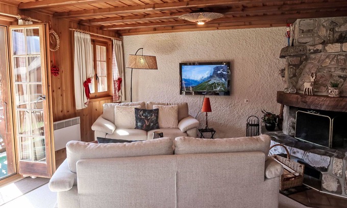 Ormont-Dessus Apartamento | Hermoso apartamento para 8 personas con WIFI, TV, balcón, vista panorámica y aparcamiento
