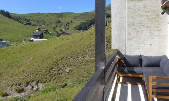 Val d'Illiez Apartamento | Acogedor apartamento para 10 personas con WIFI, TV, balcón, vista panorámica y aparcamiento