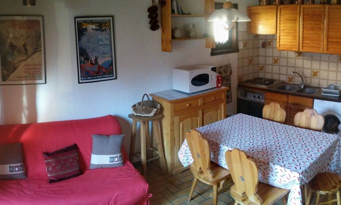 Monetier-les-Bains Apartamento | duplex 6 personas bastante centro de la ciudad, al sur balcón con vistas a la montaña, cerca de las pistas