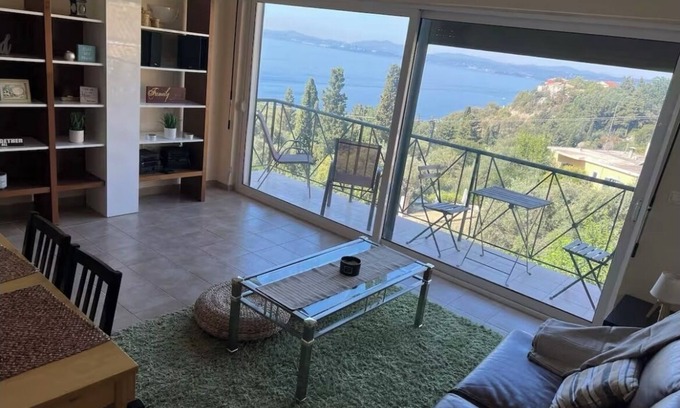 Barbati Apartamento | Charming 2-bedroom apartment with WiFi and AC in tranquil Nisaki.