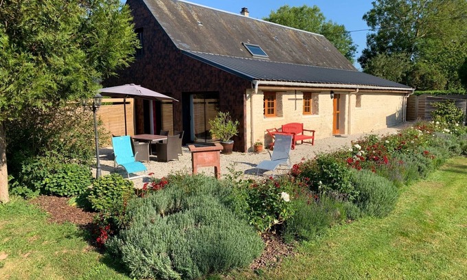 Saint-Germain-du-Pert Cabaña | Casa en Normandía cerca de Omaha Beach