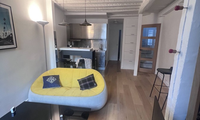 Notre Dame Apartamento | Notre Dame, 53sqm rooftop duplex, A/C, 6 direct metro lines to Olympic Games
