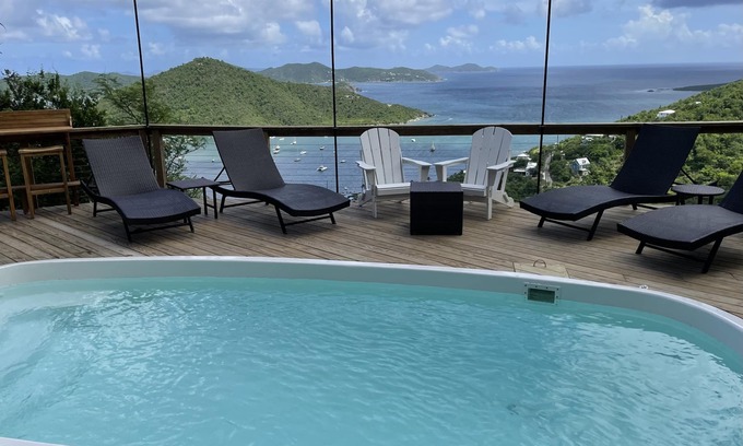 Estate Carolina Villa | Now with solar!! Gorgeous Views From Every Room, Pool, AC, Caribbean Breezes