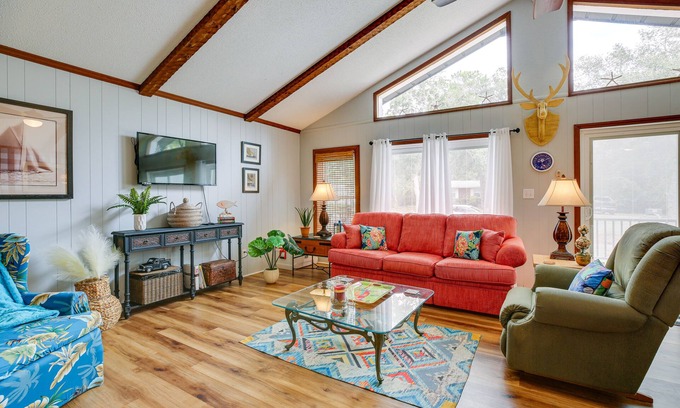 Tranquil Harbour Casa | Oak Island Vacation Rental w/ Decks, Walk to Beach