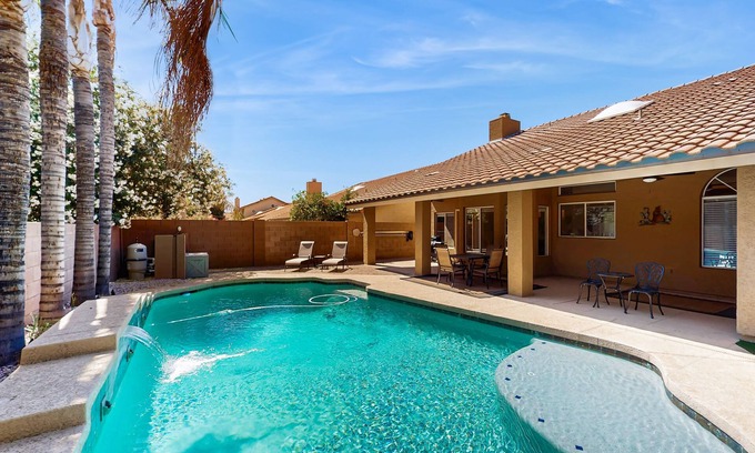 Paradise Park Vista Casa | Oasis in Sunny Scottsdale—where comfort, games, and poolside relaxation.