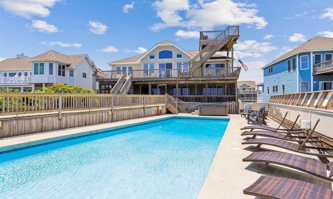 Corolla Casa | Ocean Paradise -- Spacious 7BR Oceanfront with Pool, Hot Tub and More!