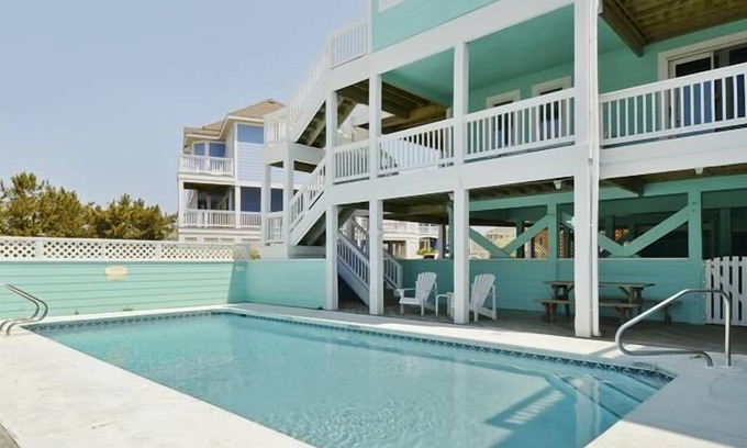 Buck Island Casa | Ocean-side home with heated pool, hot tub & elevator