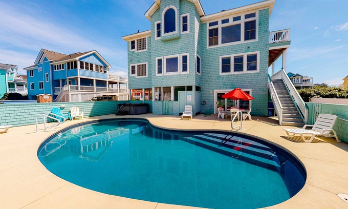 Buck Island Casa | Ocean-side home with private pool, hot tub, washer/dryer & rec room