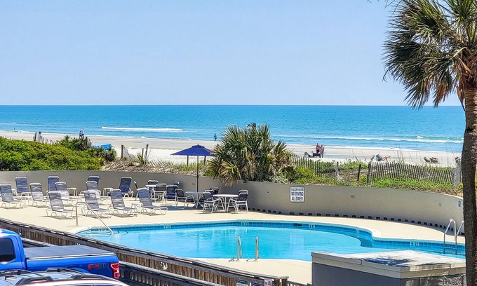 Arcadian Shores Condominio | Ocean view condo, steps to the beach and super close to resort amenities!!