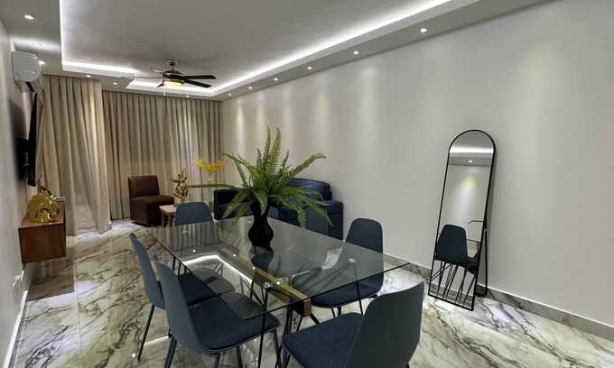 Ciudad Universitaria Apartamento | Ocean view elegant 3-bedroom apartment with AC, WiFi in fabulous Santo Domingo