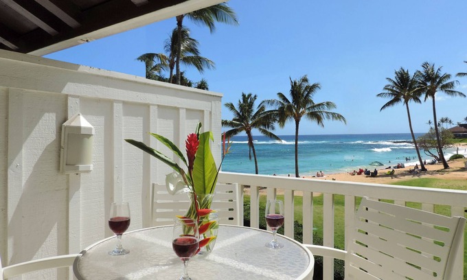 Poipu Condominio | Ocean View End Unit Condo # 189 Bldg 29 -Free Wifi & Parking Pool Gym BBQ Grill