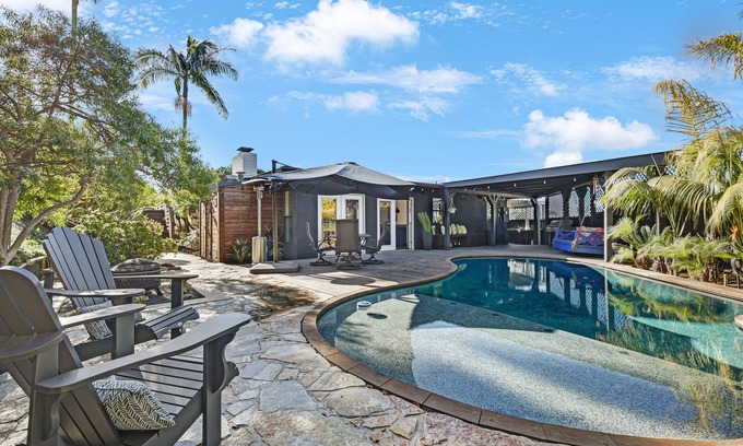 La Jolla Mesa Casa | OCEAN VIEW/Pool/Gourmet Kitchen/Outdoor Oasis near La Jolla! Sleeps 9 people!