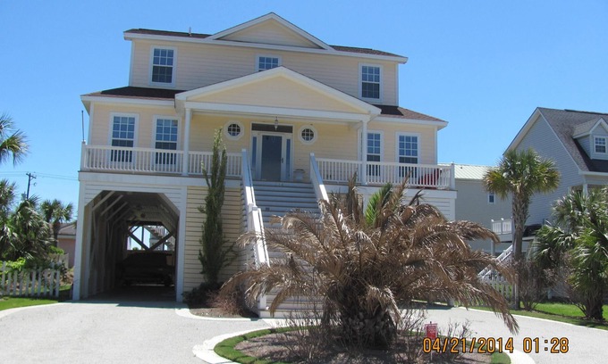 Edisto Island Casa | Vistas al mar desde expansiva, el hogar de la familia. Chimenea, ASCENSOR, 6 a, 5 cuartos de baño!