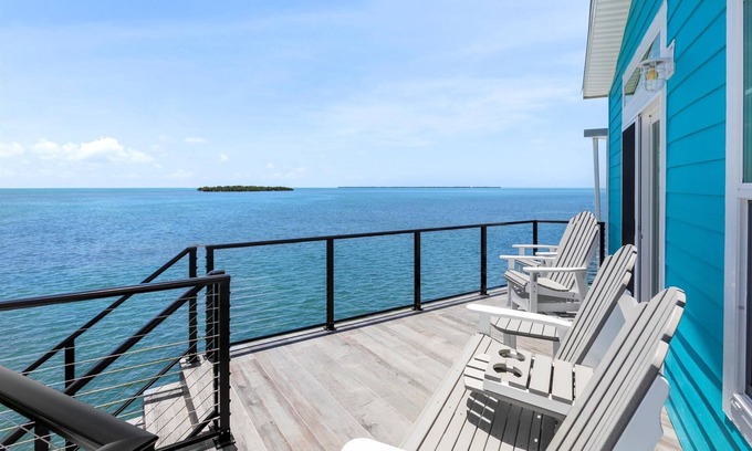 Cudjoe Key Casa | Oceanfront 2BR in Venture Out | 35' Dock, Sunrise Views, Coastal Charm