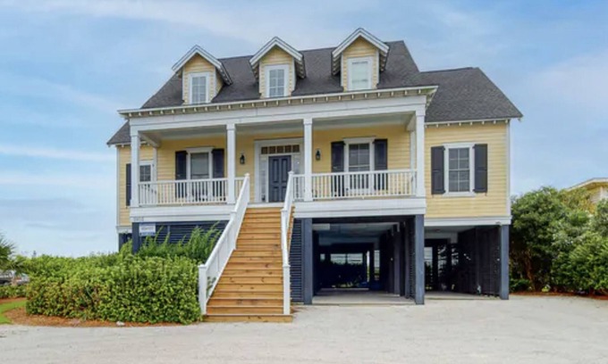 Edisto Island Casa | Oceanfront 6 Bedroom / 5.5 Bath home with elevator and private plunge pool!