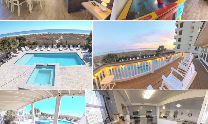 Crescent Beach Casa | Oceanfront, Central, Huge 5k sq ft Home w Huge Private Pool, Hot tub, & Gameroom