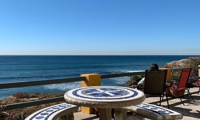 El Pescador Casa | Casa de las Olas frente al mar - a pie de "Lobster Village" de Puerto Nuevo