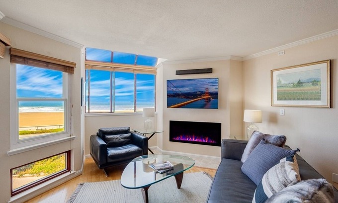 Outer Richmond Condominio | OCEANFRONT Direct VIEW at the beach/ balcony/elevator