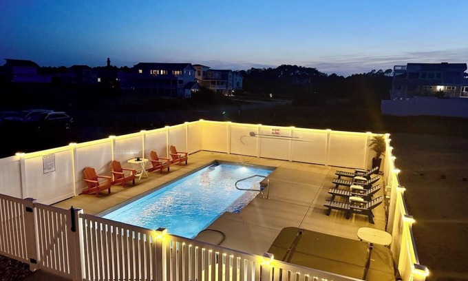 Ocean Hill Casa | NEW Oceanfront, Heated Pool, 2 Hot Tub, Theater Rm, Fully Loaded, Patio