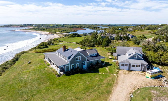 Chilmark Casa | Oceanfront Home & Guest House w/ Private Beach!