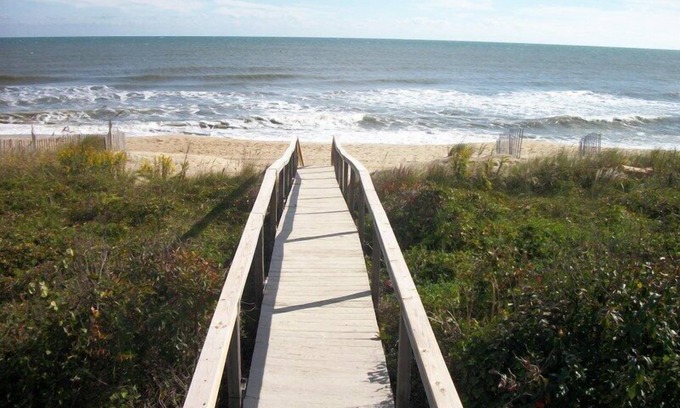 Croatan Beach Casa | Casa frente al mar en la playa de Croatan