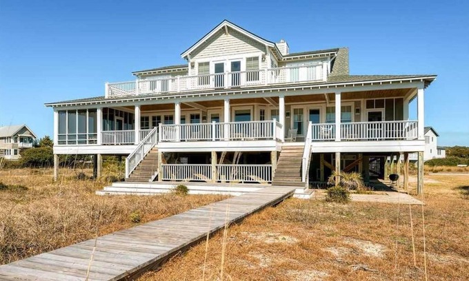 South Beach Casa | Oceanfront large home with wrap around porches, BHI