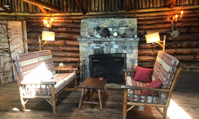 Southport Casa | Oceanfront Log Cabin with Dock on Southport Island - 7 acres with westerly views