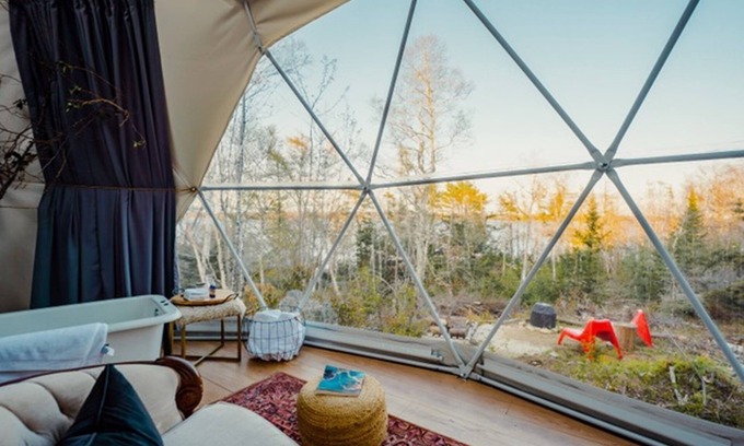 Ragged Island Cabaña | Oceanfront Luxury Forest Shore Dome - Rocky Shores