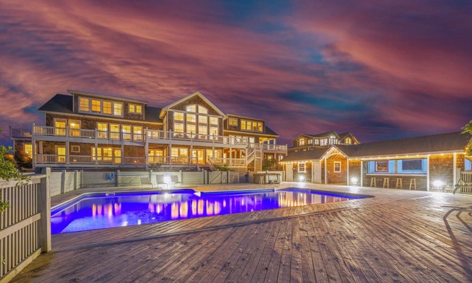 Corolla Casa | Oceanfront Mega-Estate | 32BR - 6 Acres| Pool, Game Room, Theatre, Wild Horses
