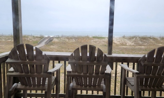 Rodanthe Condominio | Oceanfront OBX Condo - mid-August Full Week Rental (sleeps 6)