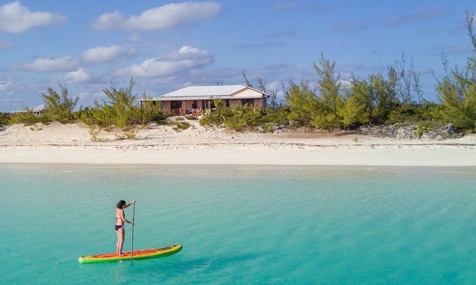 Pigeon Cay Casa | Aislado paraíso frente al mar aguarda en Sundance Beach House