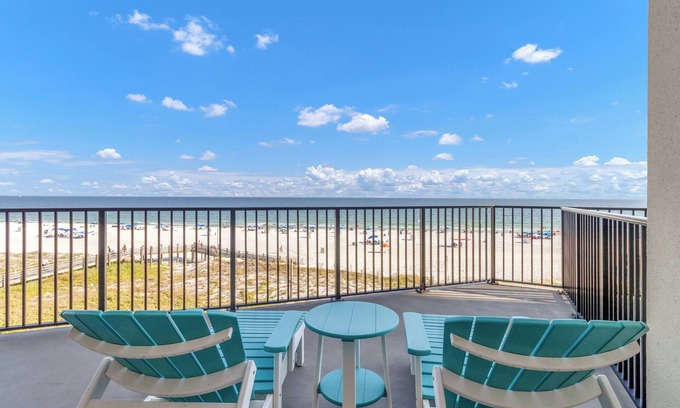 Orange Beach Condominio | Oceanfront+Pool+Coffee Bar+Balcony+Arcade+WIFI+Fitness Room