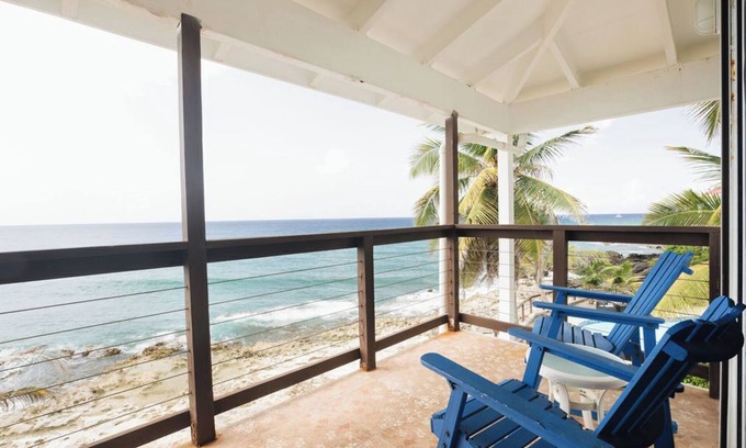 Estate La Vallee Condominio | Oceanfront. Saltwater Pool. Walk to Cane Bay Beach & Restaurants.