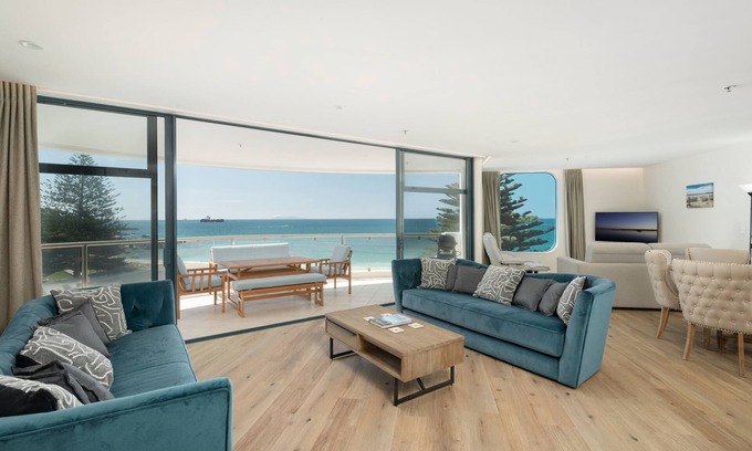 Mount Maunganui Apartamento | Oceanside Haven Resort Luxury Sea Views & Beach