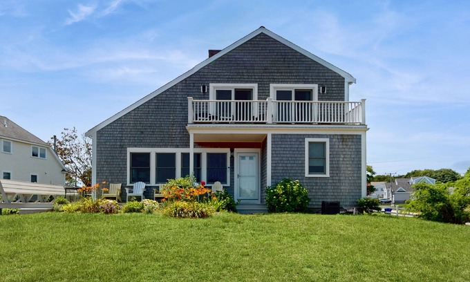 Bourne Casa | Oceanview Buzzards Bay getaway w/ wraparound deck - steps to the Beach