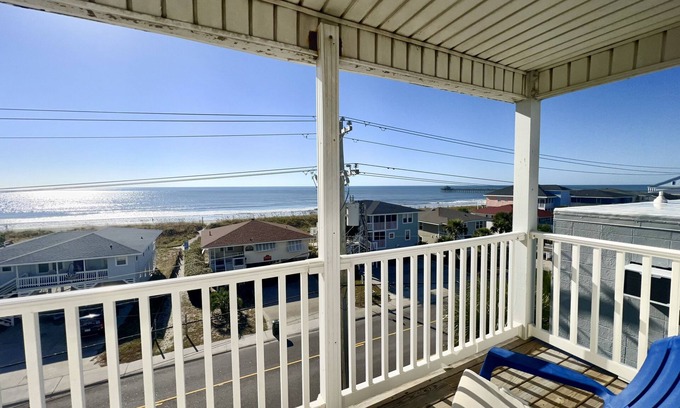 Ash Casa | OCEANVIEW retreat in Cherry Grove, N. Myrtle Beach. With 8 bedrooms and pool/hot tub