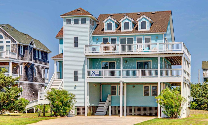 Wind Over Waves Casa | Semi-Soundfront w / a View, piscina, jacuzzi, sala de juegos, amable para los perros, Cmty Boat Ramp
