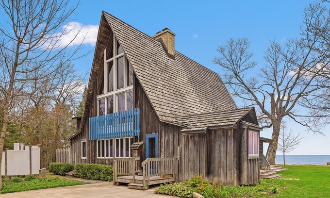 Hingham Cabaña | On The Rocks. Lake Michigan Beachfront Home.