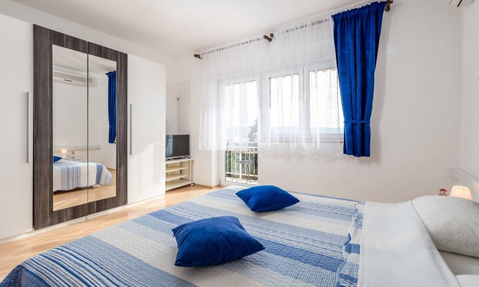 Klenovica Apartamento | Apartamento de una habitación con balcón y vista al mar Klenovica, Novi Vinodolski (A-5575-a)