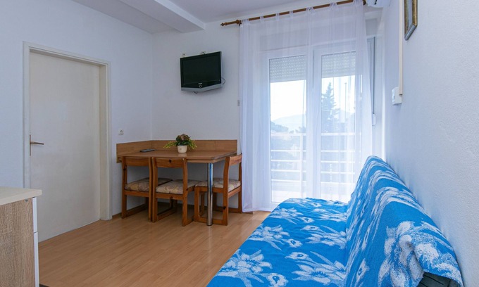 Gradac Apartamento | Apartamento de una habitación con balcón y vista al mar Gradac, Makarska (A-5198-d)